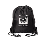 Aloha Backpack with Drawstring Closure: Black